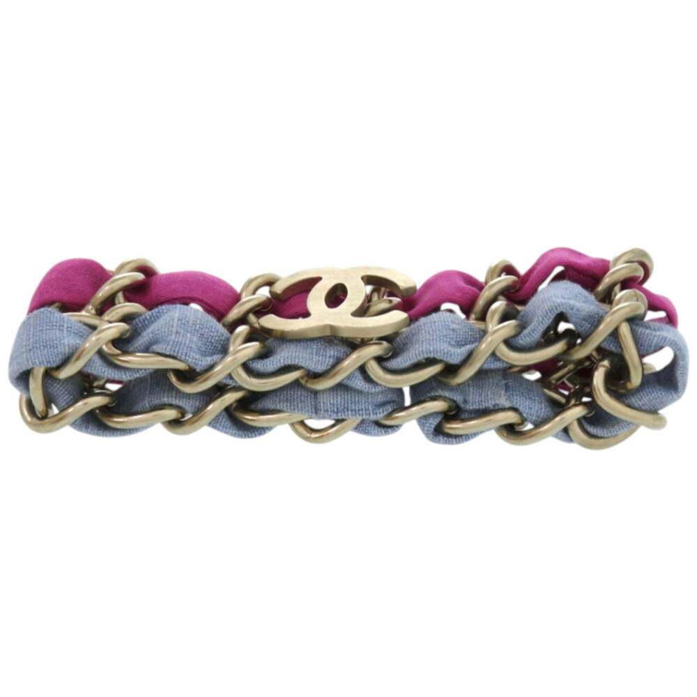 CHANEL Authentic Blue Logo Charm Bracelet - Picture 4 of 5